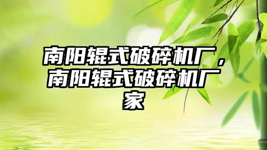 南陽輥式破碎機(jī)廠，南陽輥式破碎機(jī)廠家